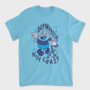 Definitely Not Crazy Hot Dog, Unisex Men's T-Shirt