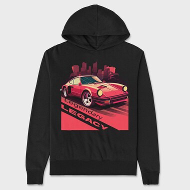 Legendary Legacy Classic Sports Car Vaporwave, Unisex Men's Hoodie