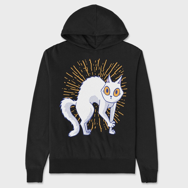 Cat Crab Walk, Unisex Men's Hoodie