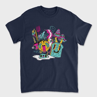 Psychedelic Breakfast, Unisex Men's T-Shirt