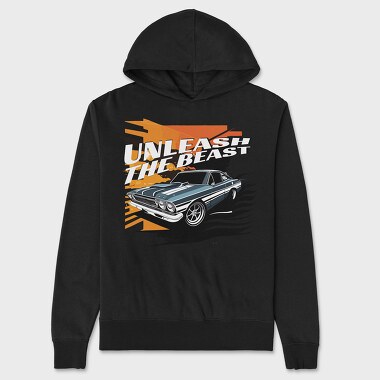 Classic Car Unleash the Beast, Unisex Men's Hoodie