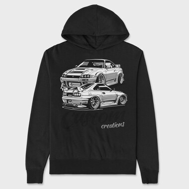 Customized Car Different Views, Unisex Men's Hoodie