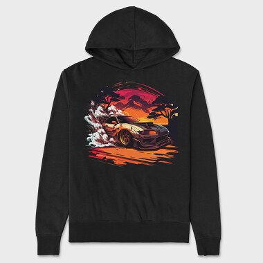 Customized Japanese Car Mountain Tree, Unisex Men's Hoodie