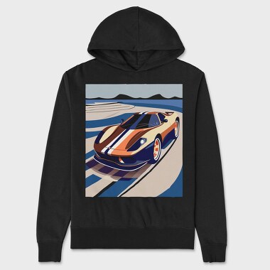 Vintage Retro Supercar 2, Unisex Men's Hoodie