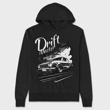 Drift Master Car on China Highway Manga, Unisex Men's Hoodie