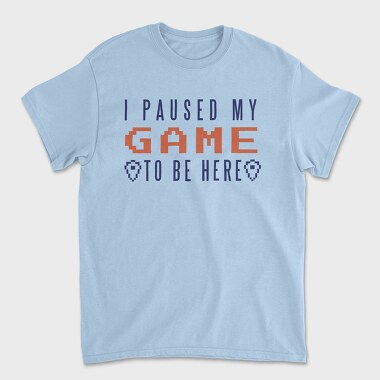 I Paused My Game To Be Here, Unisex Men's T-Shirt