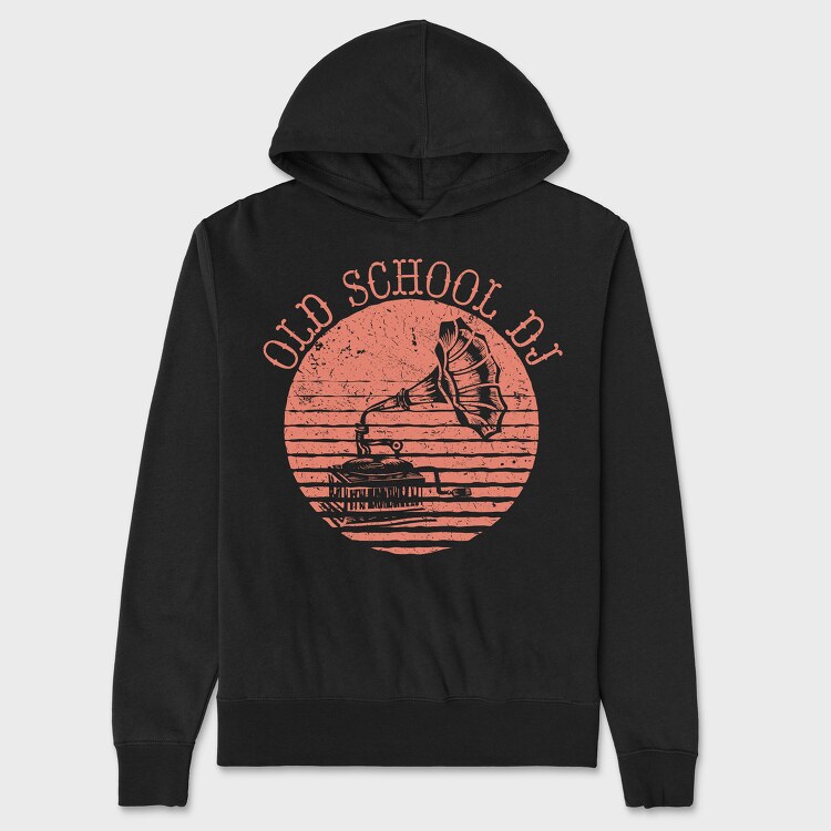 Gramophone Vintage, Unisex Men's Hoodie