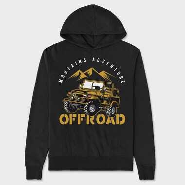 Offroad Jeep Adventure, Unisex Men's Hoodie