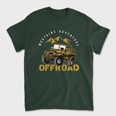 Offroad Jeep Adventure, Unisex Men's T-Shirt