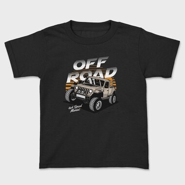 Offroad Jeep Retro Sunset, Kids' T-Shirt