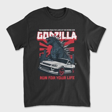 Unisex Men's T-Shirt, Godzilla Gtr Skyline