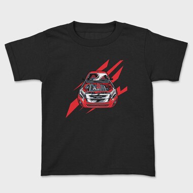 Motor Detail Red Car, Kids' T-Shirt