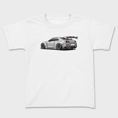Kids' T-Shirt, Skyline Gtr Grey Racing