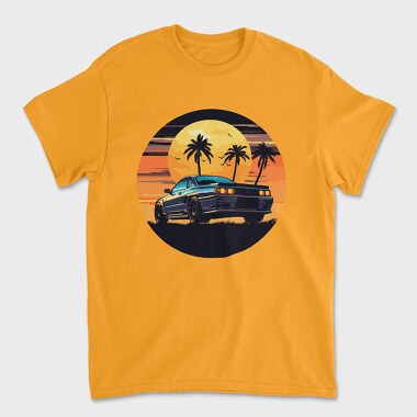 Unisex Men's T-Shirt, Skyline Night