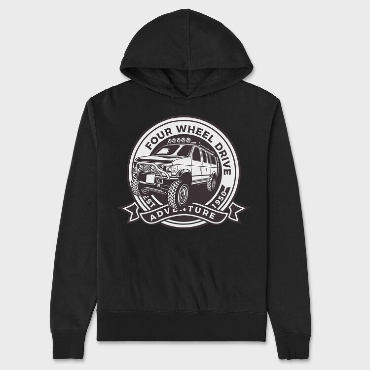 Off Road Van 1, Unisex Men's Hoodie