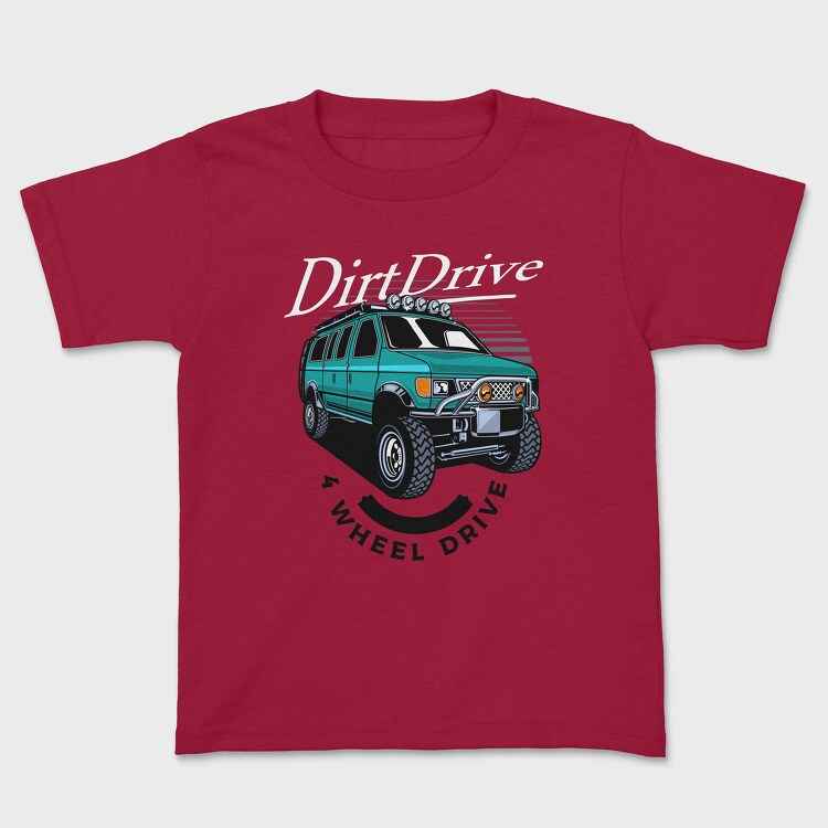 4 Wheel Drive Car, Детска Тениска