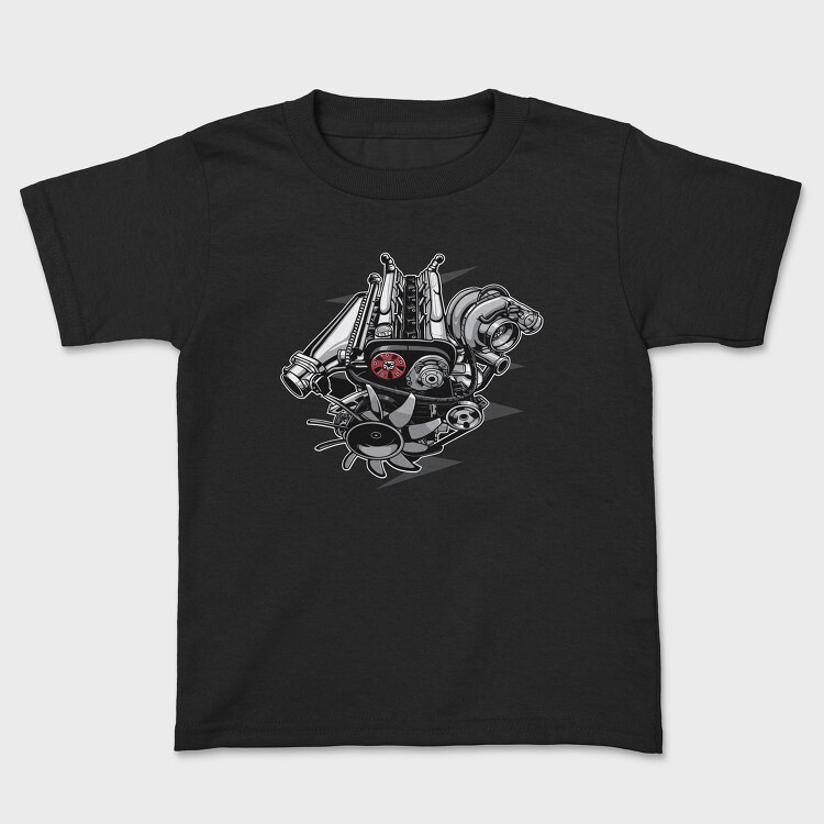 Motor Detail, Kids' T-Shirt