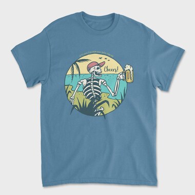 Cheers Skull, Unisex Men's T-Shirt