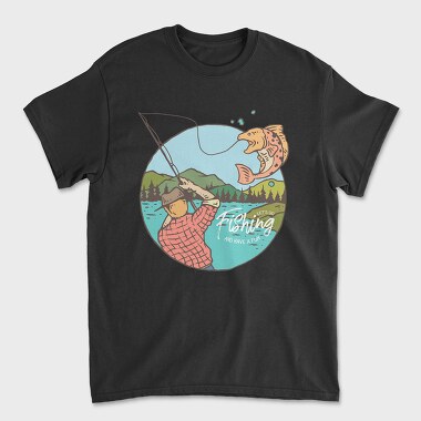 Fishing and Have Fun, Unisex Men's T-Shirt
