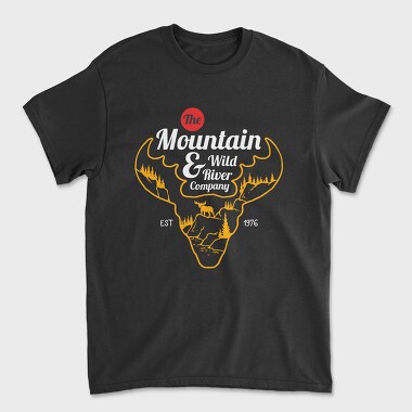 Moose, Унисекс Мъжка Тениска