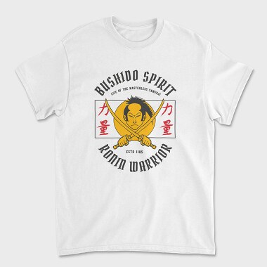 Unisex Men's T-Shirt, Samurai Spirit