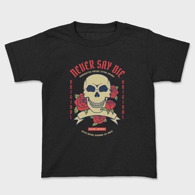 Skull Rose, Kids' T-Shirt
