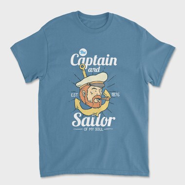 The Captain and Sailor, Unisex Men's T-Shirt