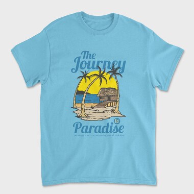 Beach Cabin, Unisex Men's T-Shirt