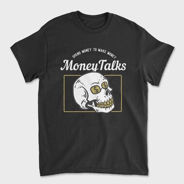 Dollar Skull, Unisex Men's T-Shirt