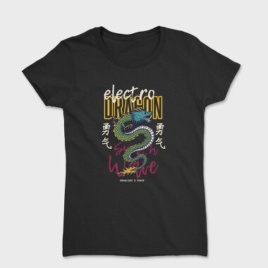 Electro Dragon Tattoo, Women's T-Shirt