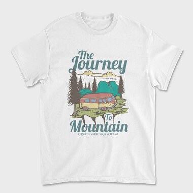 Journey To The Mountain, Unisex Men's T-Shirt