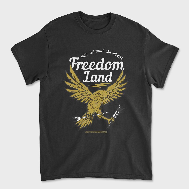 Land Of Freedom, Unisex Men's T-Shirt