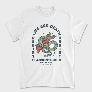 Life and Death, Unisex Men's T-Shirt
