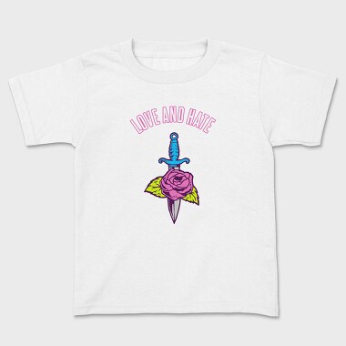 Love and Hate, Kids' T-Shirt