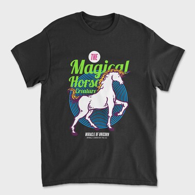 Magical Horse, Unisex Men's T-Shirt