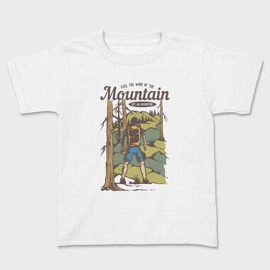 Mountain Backpacker, Kids' T-Shirt