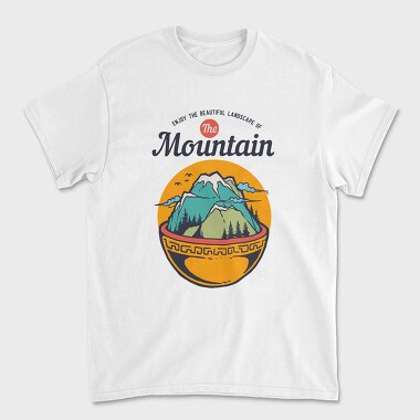 Mountain Bowl, Unisex Men's T-Shirt