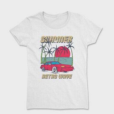 Retro Beach Wave, Women's T-Shirt