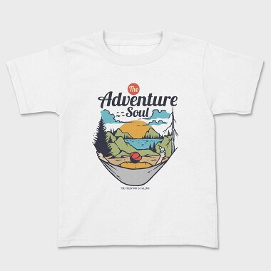 The Adventure Soul, Kids' T-Shirt