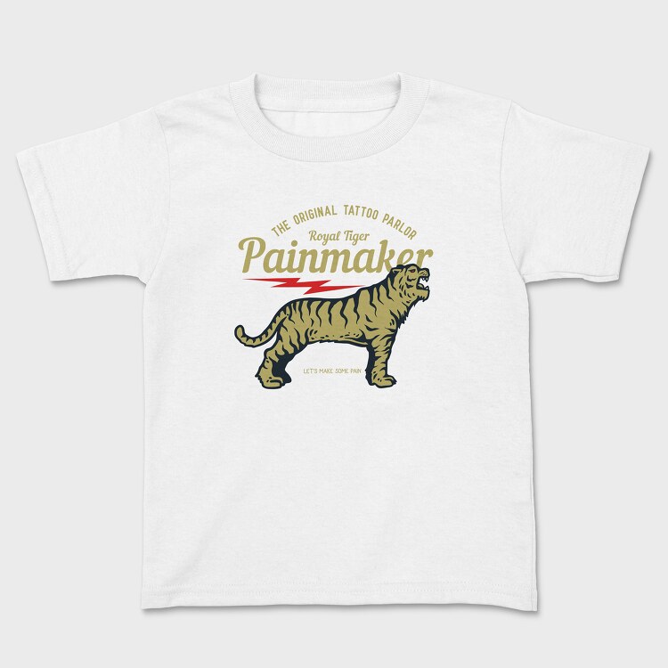 Tiger Vintage Label, Детска Тениска