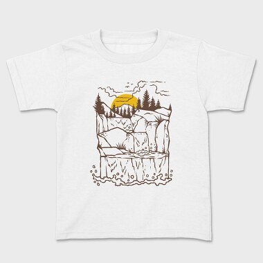 Waterfall, Kids' T-Shirt