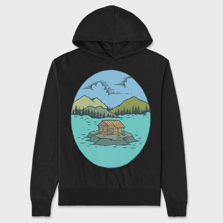 The Cabin and The Lake, Унисекс Мъжко Суичър
