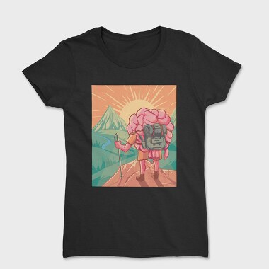 Hiking Brain, Women's T-Shirt