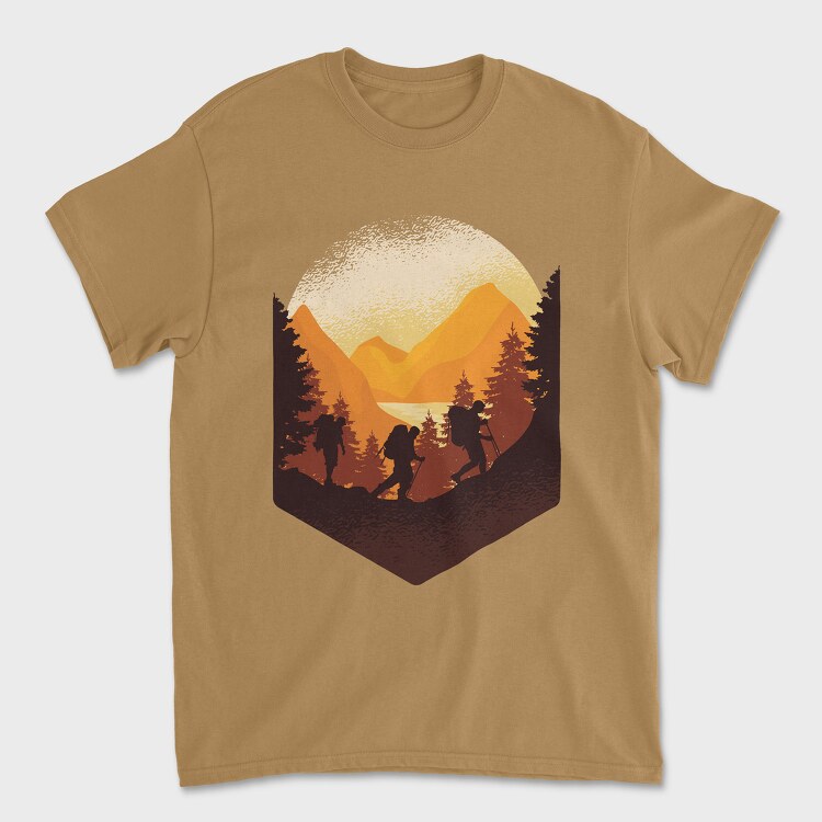 Mountain Hiking, Унисекс Мъжка Тениска