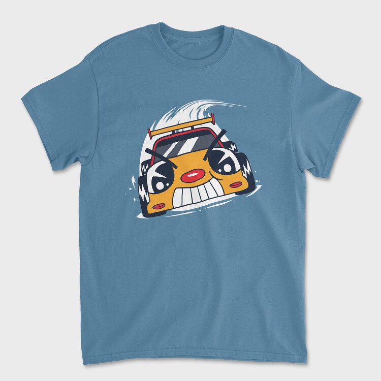 Race Car Cartoon, Unisex Men's T-Shirt