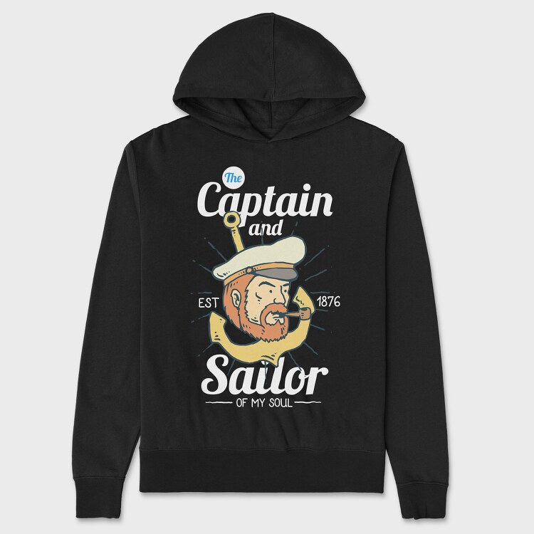 The Captain and Sailor, Unisex Men's Hoodie