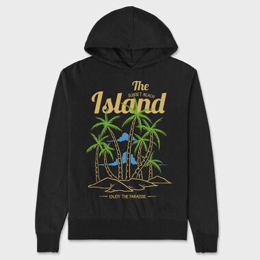 Island, Unisex Men's Hoodie