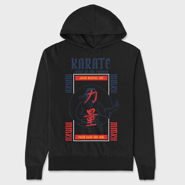 Karate, Unisex Men's Hoodie