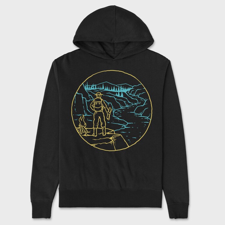 Top Hill, Unisex Men's Hoodie