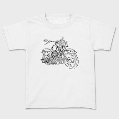 Harley Motorcycle, Kids' T-Shirt